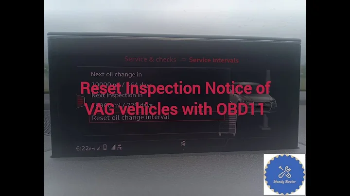 How to reset inspection notice of VAG cars with OBDEleven, VW, Audi, Skoda, Seat, Cupra, OBD11