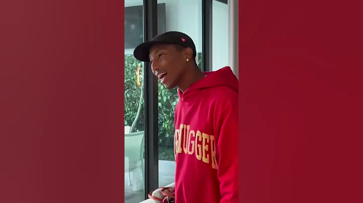 Pharrell in the studio with Kendrick Lamar