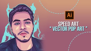 vector potrait pop art for customer - speed art using adobe illustrator cc 2019