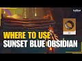 Where to use Sunset - Blue Obsidian Ring | Location | Genshin Impact