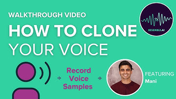 How To Clone Your Voice - Record Voice Samples In-App
