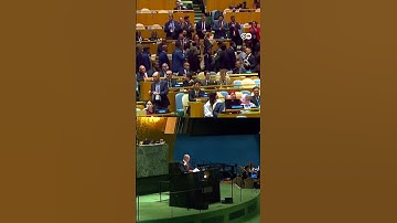 Boicot masivo a Netanyahu en la ONU: un gran número de países abandonan la sala al tomar la palabra