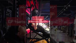 ✨️인클라인덤벨프레스 IDP 4sets of 6reps 20kg×2 - fail 🗓 2025/07/10 목 - 입문475일차/PPL38일차