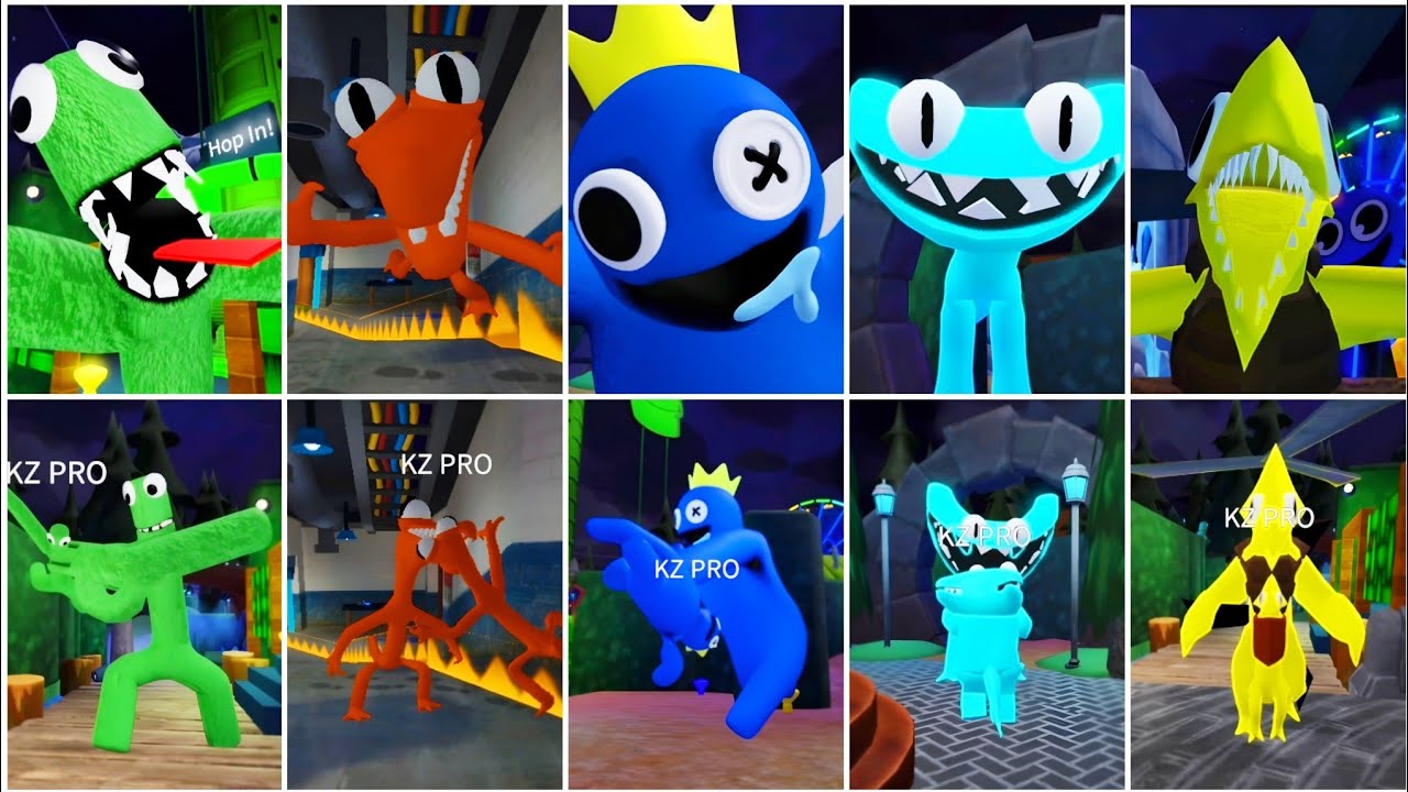 Top 5 DEADLIEST Jumpscares in Rainbow Friends 1 & 2! 😱 (3rd Person POV)