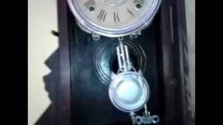 Relógio Gilbert Clock Walnut Parlor EUA/1879 - Funcionando