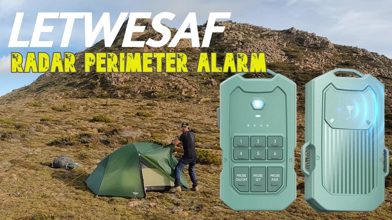 Produktbild von Stolperdraht-Alarm 360° – Camp-Sicherheitsgerät Mit Lauter Warnung, Wiederwendbar, Für Zelt, Garten & Grundstück