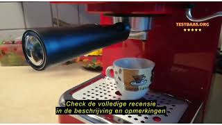 Review Oursson Espressomachine, espresso, cappuccino, latte, moka, 15 bar, 1.25 liter (Wit)