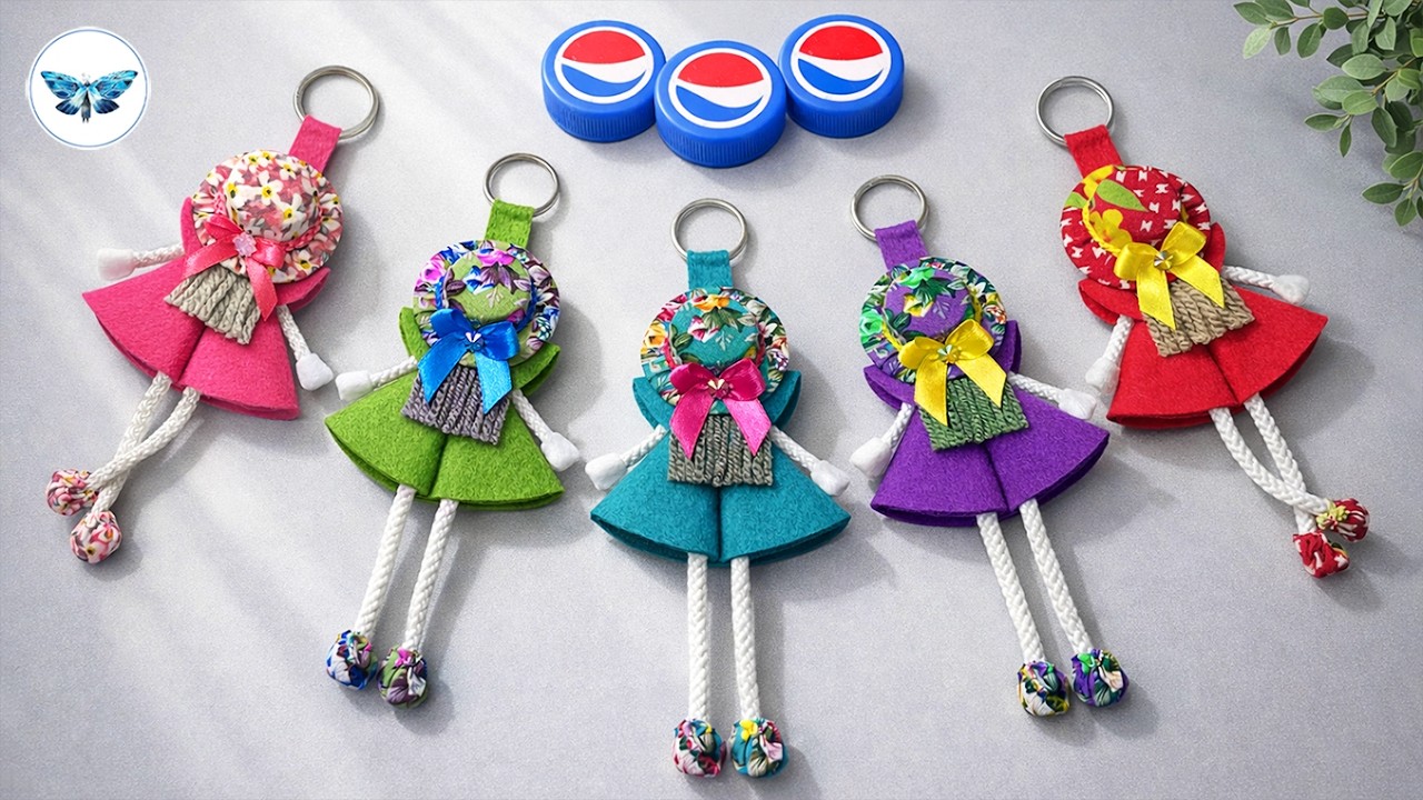 10 Doll Keychains in One Evening! 😍 Adorable DIY 🧵 Easy & Fast