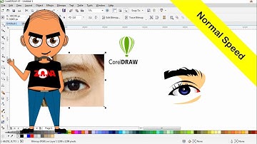 Cara Membuat Vector Mata dan Alis dengan Corel Draw X7 (Normal Speed)