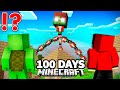 100 Days Defending the Village From the Zombified Titan JJ in Minecraft - Maizen JJ and Mikey