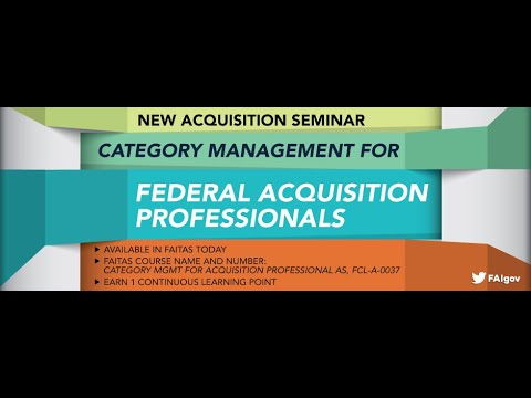 Category Management Acquisition Seminar