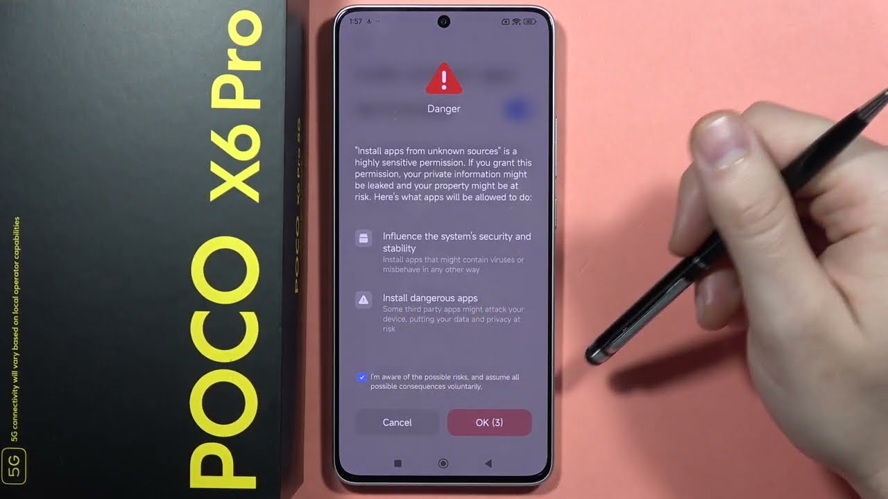 POCO X6 Pro: Install Apps from Unknown Sources 