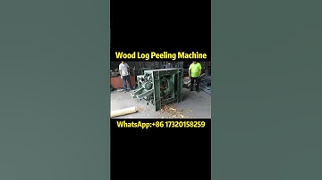High-Performance Wood Debarking Machine - Effortless Log Peeling Solution#wood #peeling #debarker