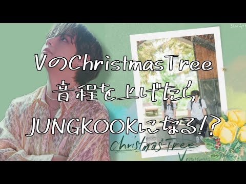 【BTS】VのChristmasTreeの音程を上げたらJUNGKOOKになる⁉️
