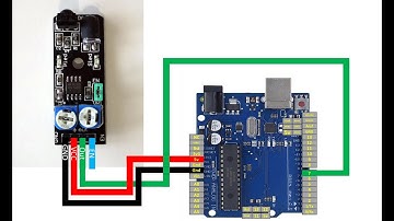 Obstacle detection using Arduino UNO using Keyes KY-032 module.