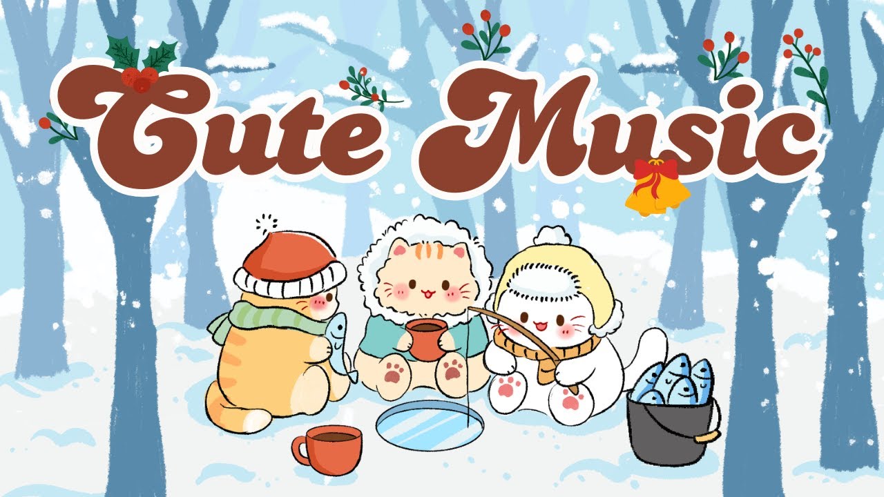 Cute Music ❄️🎏Lofi Kitty 🌳🎁2 Hour Cafe Song 📻Stream cafe☕ cute & relaxing 🎶 Make Your Day Better