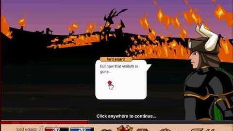 Dragonfable-battle against akriloth