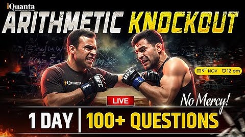 CAT 2025 Arithmetic Knockout 🔥 Solve 100+ Questions LIVE | Be Exam-Ready in 1 Day