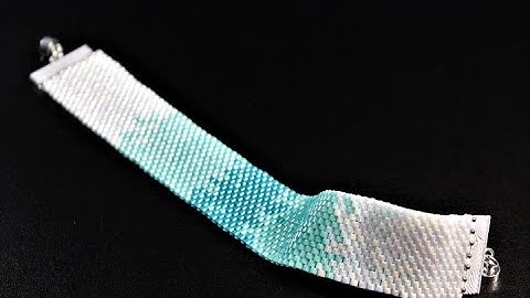 Attaching a Petina Clasp to a Flat Even Count Peyote Bracelet