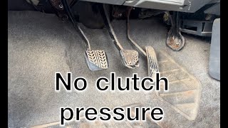 How to fix clutch with no pressure