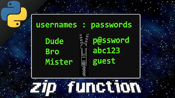 Python zip function 🤐