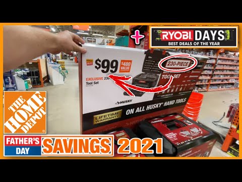 Home Depot Fathers Day Deals! RYOBI Days - Milwaukee Deals - RIDGID Deals - HUSKY Blowout Deal!!