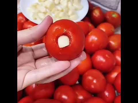 Сладкие помидоры с чесноком - YouTube