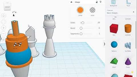 TinkerCAD tutorial   chess pieces - king