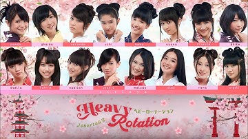 [ ROM LYRIC ] HEAVY ROTATION JKT48 COLOR CODED LYRIC