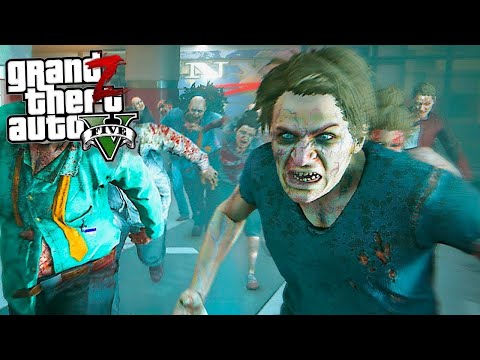 НАЧАЛО ЗОМБИ АПОКАЛИПСИСА! ВИРУС НА УЛИЦАХ ГОРОДА В ГТА 5 МОДЫ! ZOMBIE ОБЗОР МОДА GTA 5! | 1 СЕРИЯ