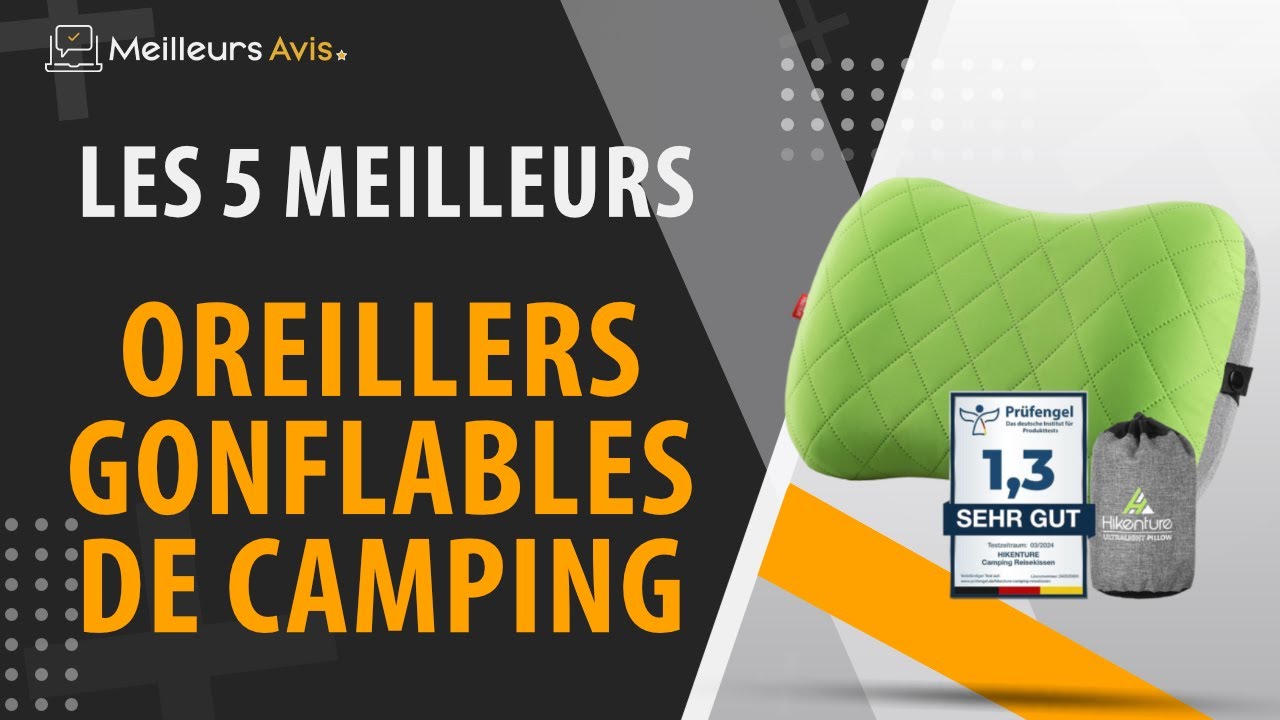 ⭐️ MEILLEUR OREILLER GONFLABLE DE CAMPING - Comparatif 2024