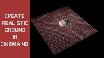 Cinema 4D - Tutorial Create Realistic Ground .