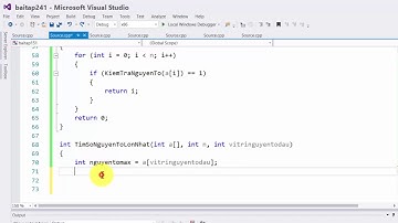 KTLT  Bài 151: tìm số nguyên tố lớn nhất trong mảng 1 chiều. Nếu mảng không có thì trả về -1