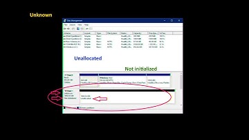 Unknown, Not Initialized, Unallocated. Partition Recovery software