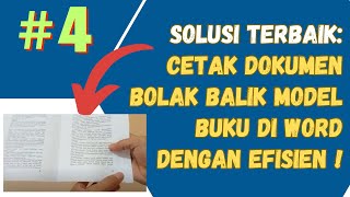 Cara Print Bolak Balik di Word Secara Otomatis | Booklet