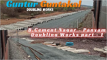 Bugganipalli Cement Nagar - Panyam Doubling works update part - 1 || 18/05/2024 || #doublingupdate