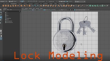 Metal Lock/ Game Asset / 3D Modeling Speed Tutorial In Maya #maya #lock #3dlock #lockmodeling