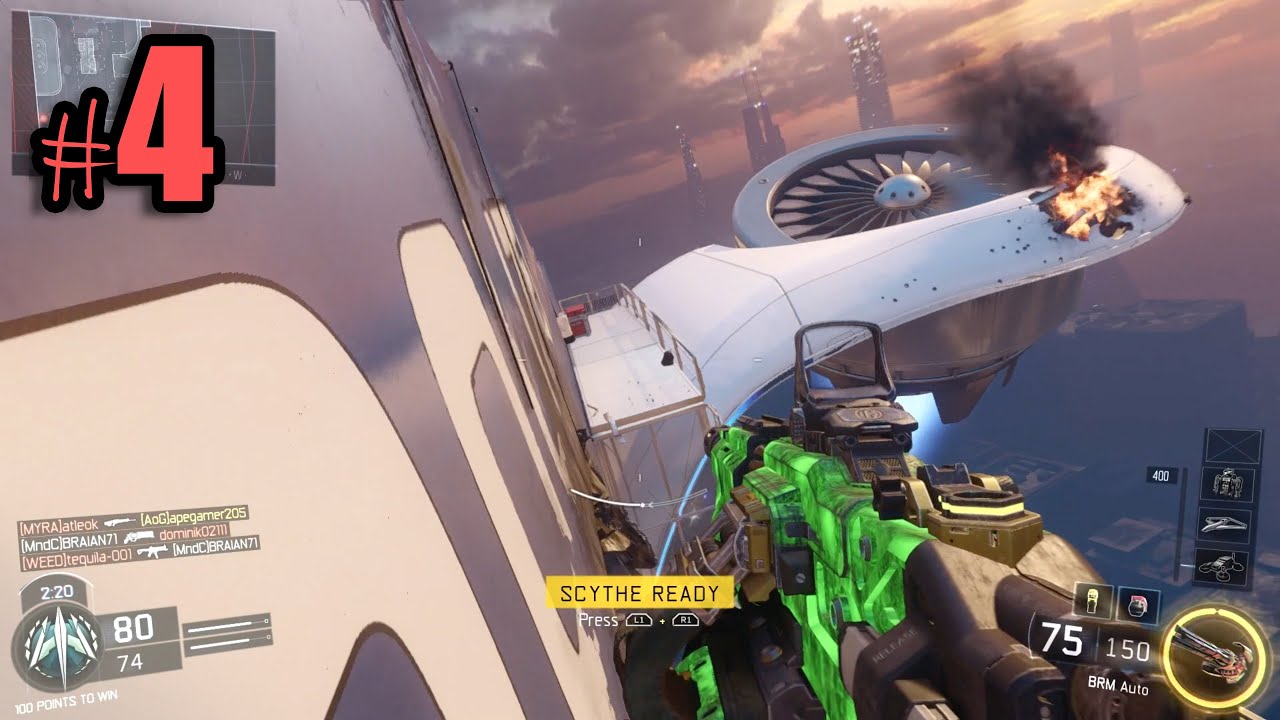 Black Ops 3 Multiplayer Gameplay #4 Team Deathmatch Skyjacked Reaper - Ps4 1080p 60fps