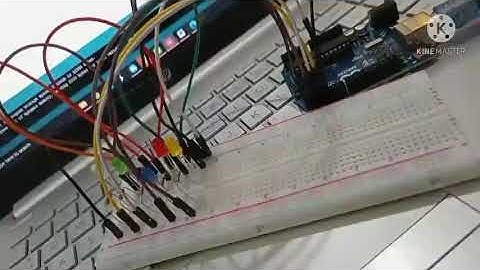 menyalakan 5 lampu flip flop pada arduino r3