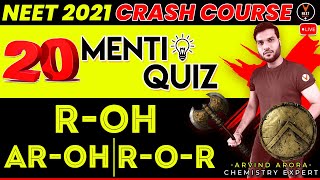 Alcohol Phenol and Ethers Class 12 NEET Questions | NEET 2023 | NEET Chemistry | Arvind Sir