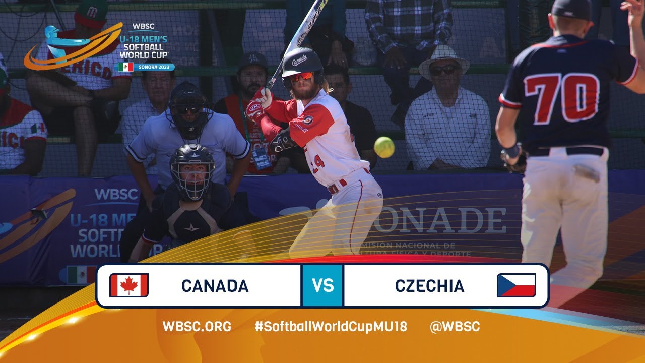 Highlights - Game 1 - Canada vs Czechia - 2023 U-18 Men's Softball World Cup