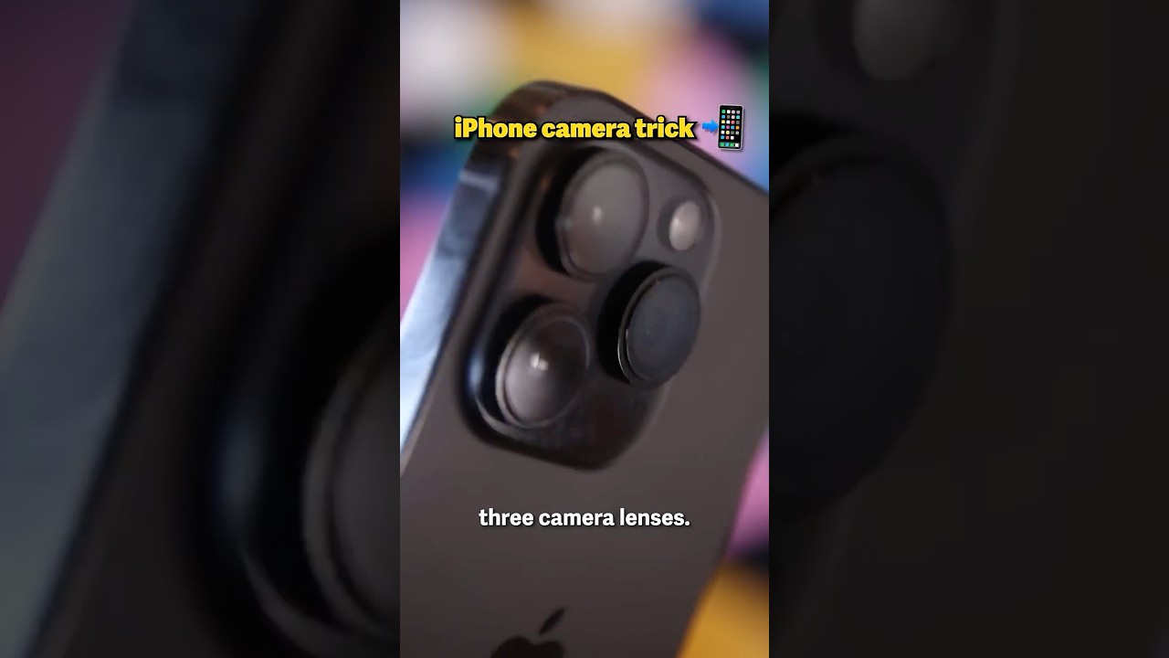 Trying an iPhone camera trick
