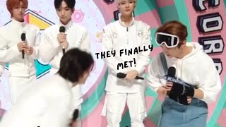 the moment when xdinary heroes finally met stray kids lee know!