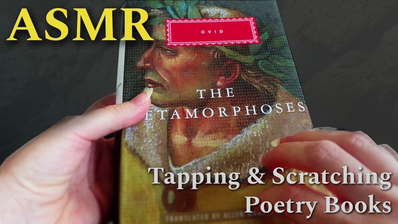 ASMR | Poetry Books! Tapping & Scratching - No Talking