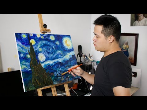 Painting quotThe Starry Nightquot 1889  Van Gogh