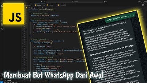 Cara Membuat Bot WhatsApp Dari Awal Dengan JavaScript Dan Baileys (Step by Step)
