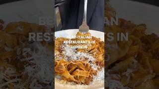 Best Italian restaurants in LONDON part 2 | Londoner #londoner #shortsvideo