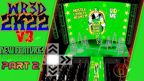 WR3D 2K22 V3 By Me New Features Like New Titantrons, Textures and More||Part 2