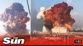 Lebanon Video Footage Shows Moment Of Beirut Explosion