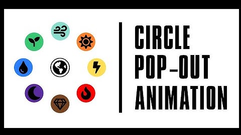 Circular Pop Out Animation - Menus GSAP